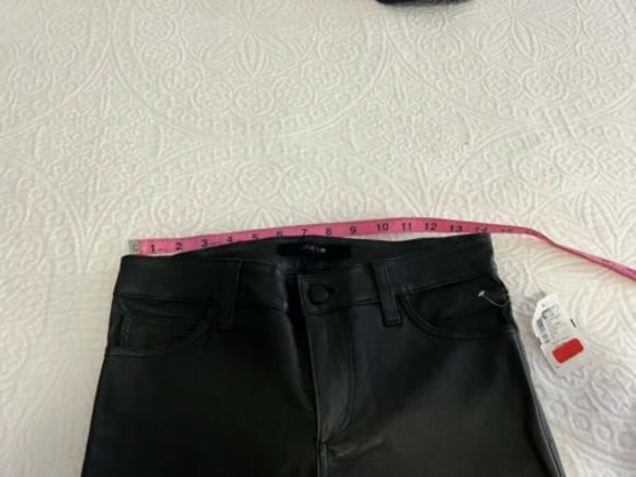 joe’s leather skin black w26 pants - Picture 4 of 9